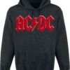 "Red Logo" Hooded Sweater Black By AC/DC -Fashionable Men's Clothing Store 343616a emp