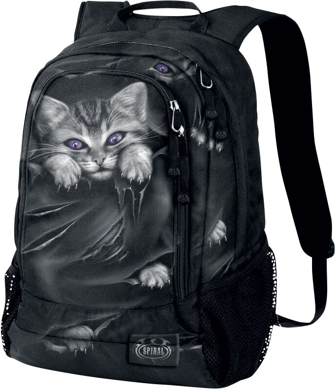 "Bright Eyes" Backpack Black By Spiral 3 "Bright Eyes" Backpack Black By Spiral