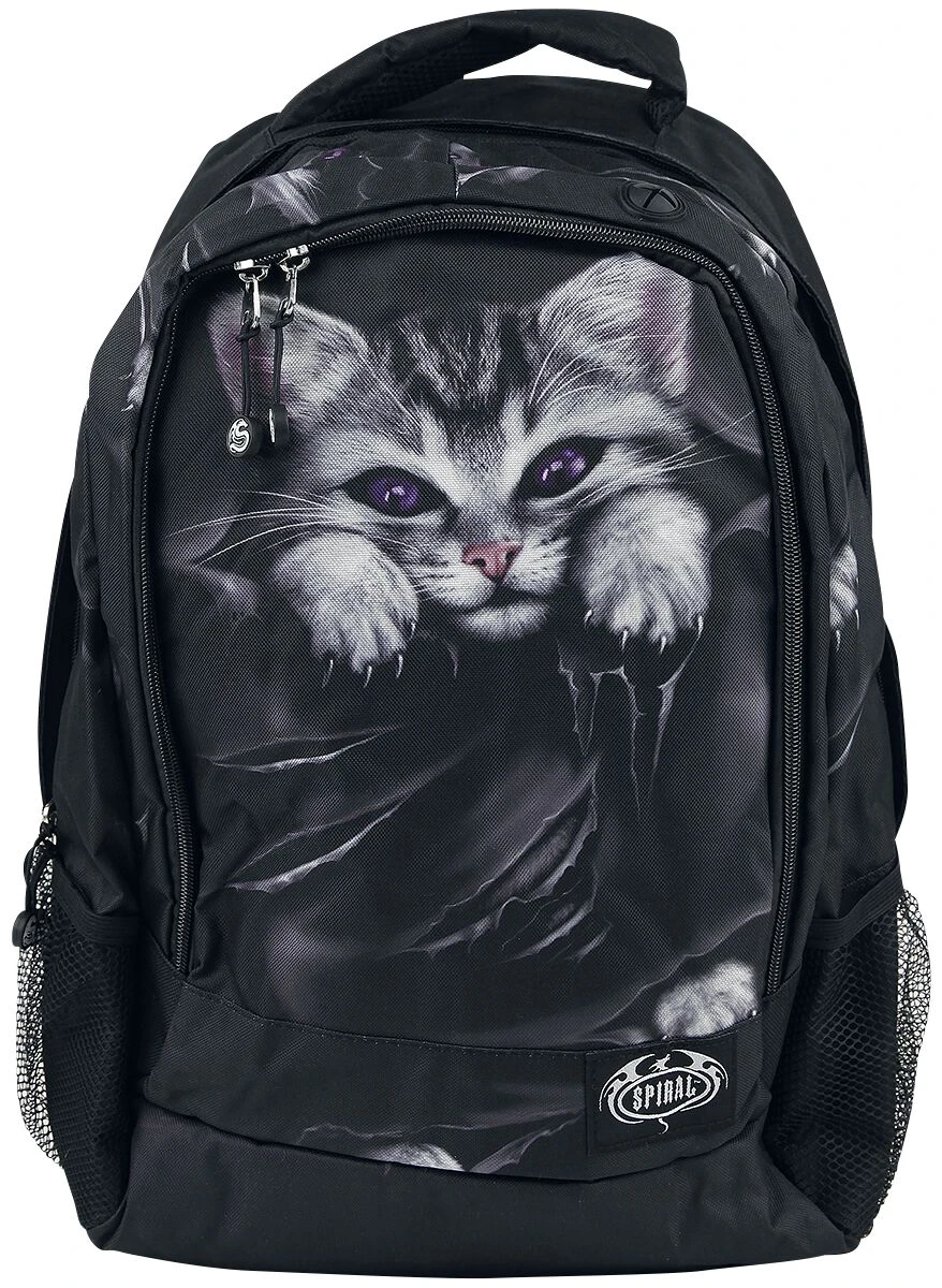 "Bright Eyes" Backpack Black By Spiral 4 "Bright Eyes" Backpack Black By Spiral - Image 2