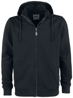 "Back In" Hooded Zip Black By Black Premium By EMP