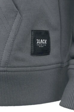 "Mask Of Sanity" Hooded Zip Grey By Black Premium By EMP -Fashionable Men's Clothing Store 349475d2