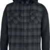 "Hooded Checked Flannel Sweat Sleeve Shirt" Flanel Shirt Black-grey By RED By EMP 2 "Hooded Checked Flannel Sweat Sleeve Shirt" Flanel Shirt Black-grey By RED By EMP -Fashionable Men's Clothing Store 350423a