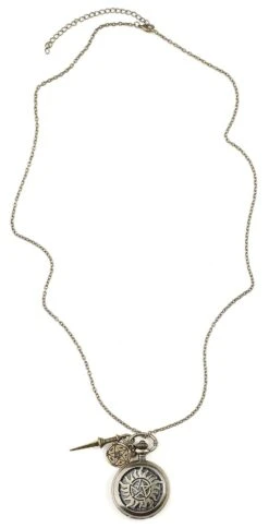 "Anti Possession" Necklace Watch Gold-coloured By Supernatural -Fashionable Men's Clothing Store 351286a3