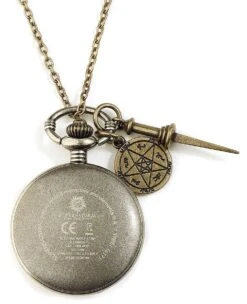 "Anti Possession" Necklace Watch Gold-coloured By Supernatural -Fashionable Men's Clothing Store 351286b