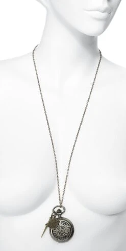 "Anti Possession" Necklace Watch Gold-coloured By Supernatural -Fashionable Men's Clothing Store 351286c