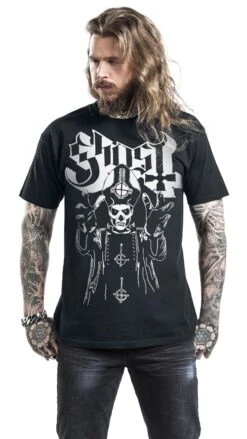 "Pope's Wrath" T-Shirt Black By Ghost -Fashionable Men's Clothing Store 352750wa emp