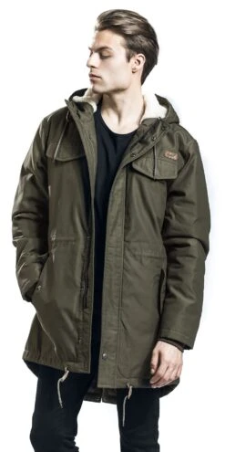 "Marsh Lake Teddyparka" Winter Jacket Olive By Brandit -Fashionable Men's Clothing Store 353759wa emp