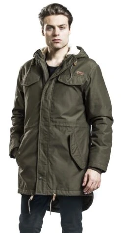 "Marsh Lake Teddyparka" Winter Jacket Olive By Brandit -Fashionable Men's Clothing Store 353759wa2 emp