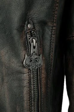 "England" Leather Jacket Black By Motörhead -Fashionable Men's Clothing Store 353989d4 emp