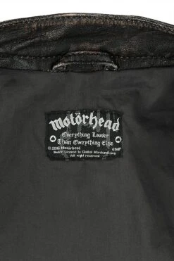 "England" Leather Jacket Black By Motörhead -Fashionable Men's Clothing Store 353989e emp