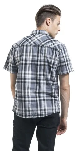 "Roadstar" Short-sleeved Shirt Black-anthracite By Brandit -Fashionable Men's Clothing Store 358359wb emp