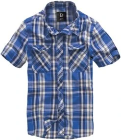 "Roadstar" Short-sleeved Shirt Blue-white By Brandit