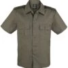 "1/2 Sleeve US Shirt" Short-sleeved Shirt Olive By Brandit -Fashionable Men's Clothing Store 358370a emp