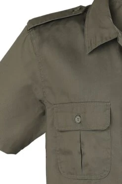 "1/2 Sleeve US Shirt" Short-sleeved Shirt Olive By Brandit -Fashionable Men's Clothing Store 358370d emp