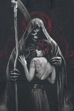 "Dead Kiss" Hooded Sweater Black By Spiral -Fashionable Men's Clothing Store 361651d emp