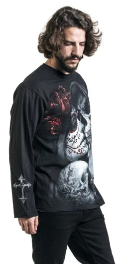 "Dead Kiss" Hooded Sweater Black By Spiral -Fashionable Men's Clothing Store 361651wa