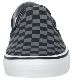 "Classic Slip-On Checkerboard" Sneakers Black-grey By Vans -Fashionable Men's Clothing Store 363189a4