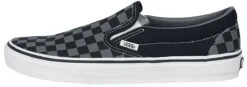 "Classic Slip-On Checkerboard" Sneakers Black-grey By Vans -Fashionable Men's Clothing Store 363189a5