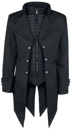"Barnes Coat" Army Coat Black By Poizen Industries