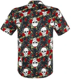 "Skull" Short-sleeved Shirt Black By Jawbreaker -Fashionable Men's Clothing Store 367924b