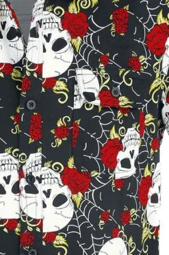 "Skull" Short-sleeved Shirt Black By Jawbreaker -Fashionable Men's Clothing Store 367924d