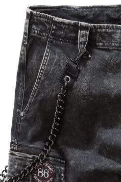 "Garageland" Shorts Black By Rock Rebel By EMP -Fashionable Men's Clothing Store 369194d