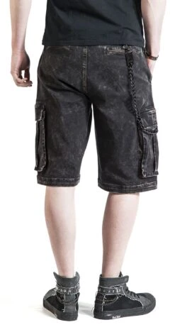 "Garageland" Shorts Black By Rock Rebel By EMP -Fashionable Men's Clothing Store 369194wb
