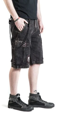 "Garageland" Shorts Black By Rock Rebel By EMP -Fashionable Men's Clothing Store 369194wb2