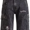 "Garageland" Shorts Black By Rock Rebel By EMP