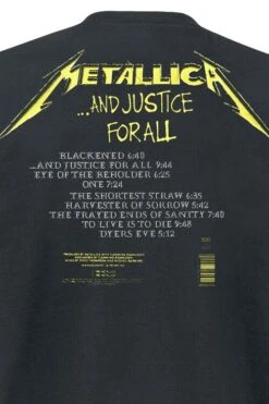 "...And Justice For All - Tracklist" T-Shirt Black By Metallica 11 "...And Justice For All - Tracklist" T-Shirt Black By Metallica -Fashionable Men's Clothing Store 369707d2