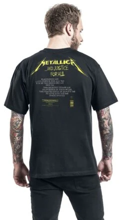 "...And Justice For All - Tracklist" T-Shirt Black By Metallica 13 "...And Justice For All - Tracklist" T-Shirt Black By Metallica -Fashionable Men's Clothing Store 369707wb