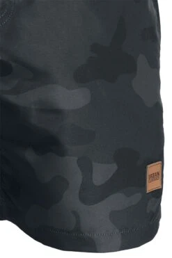 "Block Swim Shorts" Swim Shorts Dark Camo/black By Urban Classics -Fashionable Men's Clothing Store 369942d