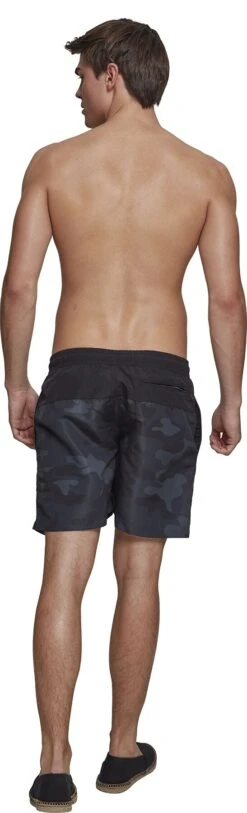 "Block Swim Shorts" Swim Shorts Dark Camo/black By Urban Classics -Fashionable Men's Clothing Store 369942wb