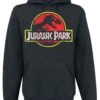 "Distressed Logo" Hooded Sweater Black By Jurassic Park -Fashionable Men's Clothing Store 370642a