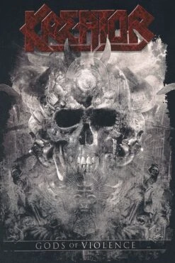 "Gods Of Violence-Skulls" T-Shirt Black By Kreator -Fashionable Men's Clothing Store 376150d