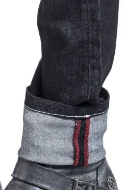 "Rockabilly Slim" Jeans Black By Banned Alternative -Fashionable Men's Clothing Store 376761d2