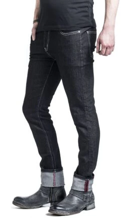 "Rockabilly Slim" Jeans Black By Banned Alternative -Fashionable Men's Clothing Store 376761wa2