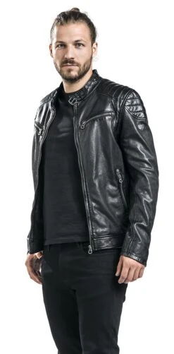 "Colt W18 Lasanv" Leather Jacket Black By Gipsy -Fashionable Men's Clothing Store 377345wa