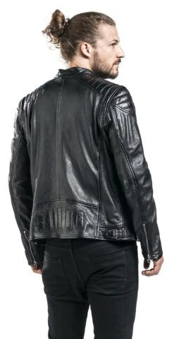 "Colt W18 Lasanv" Leather Jacket Black By Gipsy -Fashionable Men's Clothing Store 377345wb
