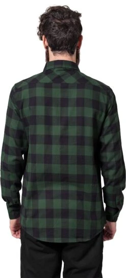 "Checked Flannel Shirt" Flanel Shirt Black/dark Green By Urban Classics 11 "Checked Flannel Shirt" Flanel Shirt Black/dark Green By Urban Classics -Fashionable Men's Clothing Store 379498wb