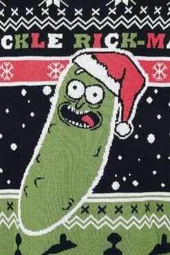 "Pickle Rick" Christmas Jumper Multicolour By Rick And Morty -Fashionable Men's Clothing Store 383048d