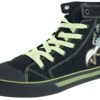 "Portal" Sneakers High Black By Rick And Morty -Fashionable Men's Clothing Store 383576a
