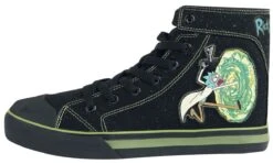 "Portal" Sneakers High Black By Rick And Morty -Fashionable Men's Clothing Store 383576a5