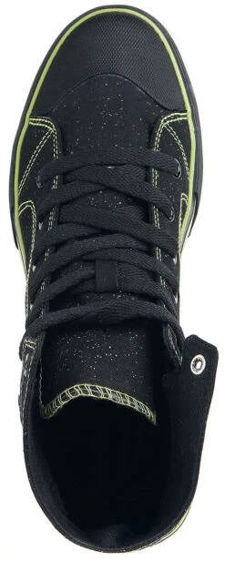 "Portal" Sneakers High Black By Rick And Morty -Fashionable Men's Clothing Store 383576a7