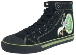 "Portal" Sneakers High Black By Rick And Morty -Fashionable Men's Clothing Store 383576a8
