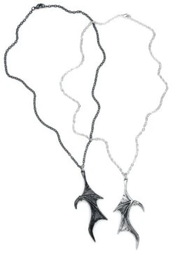 "Demon Wings Sweetheart" Necklace Black-silver By Alchemy Gothic 9 "Demon Wings Sweetheart" Necklace Black-silver By Alchemy Gothic -Fashionable Men's Clothing Store 384219a3