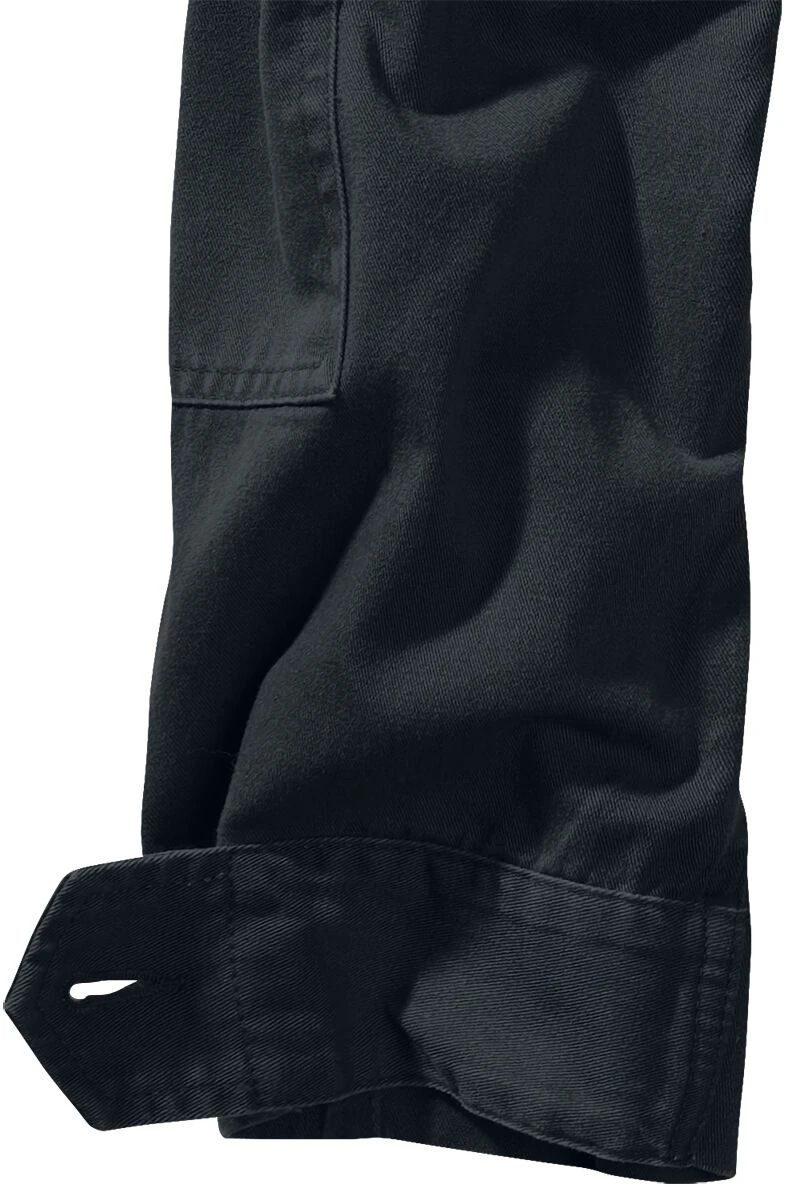 "BDU Twill Jacket" Between-seasons Jacket Black By Brandit 6 "BDU Twill Jacket" Between-seasons Jacket Black By Brandit - Image 4