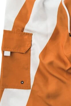 "Reise, Reise" Swim Shorts Orange-white By Rammstein -Fashionable Men's Clothing Store 387011d