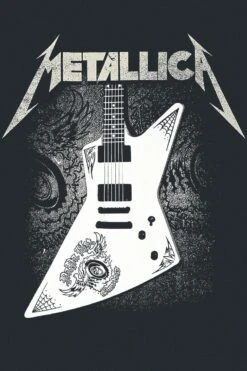 "Papa Het Guitar" T-Shirt Black By Metallica -Fashionable Men's Clothing Store 387791d
