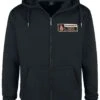 "Benzin" Hooded Zip Black By Rammstein -Fashionable Men's Clothing Store 388245a